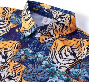 img 1 attached to Summer Style Alert: ALISISTER'S Men'S Novelty Hawaiian Dress Shirts With 3D Patterns