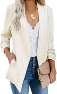 👗 womens lightweight cardigan blazers by ofenbuy - shop women's clothing in suiting & blazers for optimal style logo