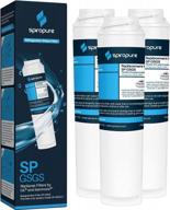 clean and safe water with spiropure sp-gsgs refrigerator water filter - nsf certified and compatible with gswf, pl-1300, and more (3 pack) logo