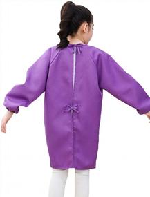 img 2 attached to 2-Pack Long-Sleeved Kids Art Smocks With Pockets For Painting, Gardening & Eating