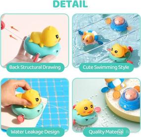 img 2 attached to 🐶 Floating Wind Up Puppy Bath Toys for Toddlers 1-3, 3 Pack - Interactive Bathtub Toy for Infants 6-12 Months - Fun Game & Playtime - Bath Toy for Kids 1 2 3 4 5 6 7 8