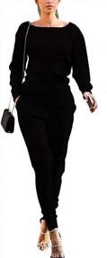 img 4 attached to Stay Stylish And Warm This Fall With Uni Clau Womens Rib-Knit Sweater And Pants Set