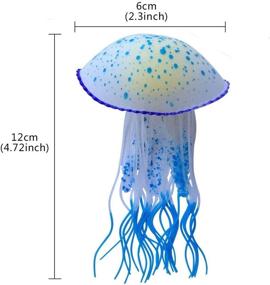 img 1 attached to Saim Artificial Fluorescent Jellyfish Sea Urchin Anemone Ornament: Enhance Your Aquarium Fish Tank with Colorful Marine Life