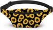 loomiloo's stylish sunflower fanny pack for women and men: lightweight and adjustable travel companion logo