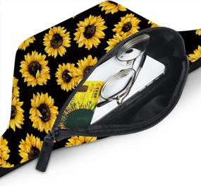 img 2 attached to Loomiloo'S Stylish Sunflower Fanny Pack For Women And Men: Lightweight And Adjustable Travel Companion