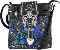 justin west camouflage rhinestone messenger women's handbags & wallets ~ shoulder bags логотип