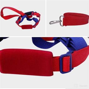 img 2 attached to 👶 Safe and Secure Toddler Leash & Harness: 2-in-1 Anti Lost Wrist Link for 1-12 Years Kids (Blue & Red)