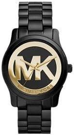 img 1 attached to ⌚ Timeless Elegance: Michael Kors MK6057 Women's Runway Black Ion-Plated Stainless Steel Bracelet Watch