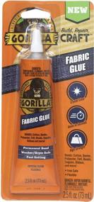 img 4 attached to Clear Gorilla Waterproof Fabric Glue In 2.5 Ounce Tube - Pack Of 1 For Strong And Lasting Bonds