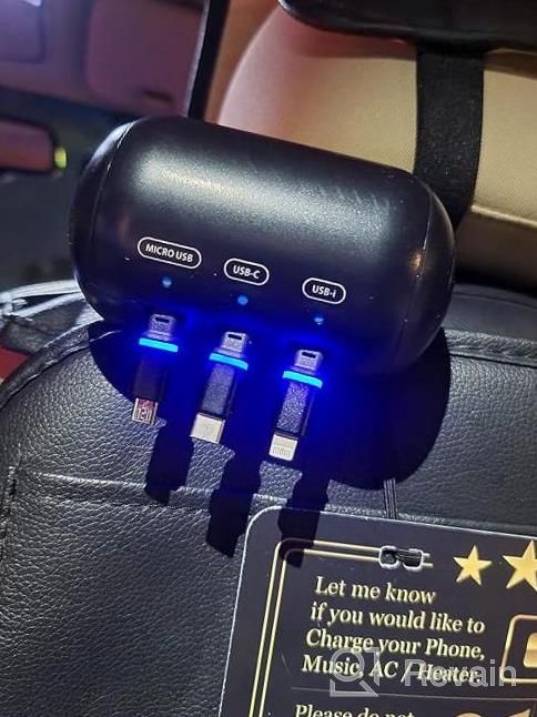 img 1 attached to Stay Powered On The Go With Multi Car Retractable Backseat Charging Station For All Phones - 3-In-1 Docking Station Compatible With IPhone, Samsung And Android review by Michael Vargas