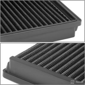 img 2 attached to DNA Motoring AFPN-056-BK Clean Air Washable Drop In Panel Air Filter: Supercharge Your Ford Focus 2.0L Engine Performance and Acceleration