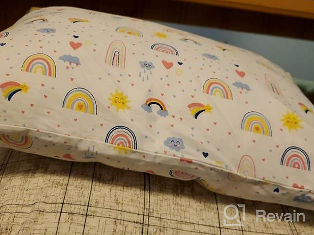 img 1 attached to 13X18 Toddler Pillow For Sleeping - Machine Washable Kids Pillow Perfect For Travel, Cot (No Pillowcase Included) review by Chris Nastanovich