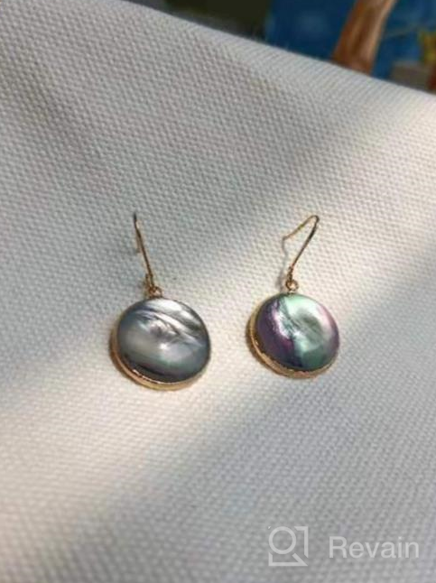 img 1 attached to 💎 Dainty White Gem Labradorite Drop Earrings: Perfect Daytime Accessories review by Melissa Nevala