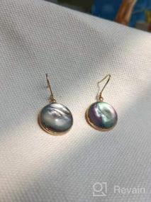 img 5 attached to 💎 Dainty White Gem Labradorite Drop Earrings: Perfect Daytime Accessories