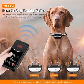 img 2 attached to 🐶 Wireless Dog Fence 2022 - Reliable 2.4G Signal, 2-in-1 Remote Shock Training Collar, Perimeter Pet Containment System, Rechargeable Dog Boundary, Adjustable for Large and Small Dogs