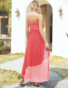 img 1 attached to Chic Chiffon Spaghetti Strap Formal Gowns: DRESSTELLS Long Women'S Evening Dresses & Bridesmaid Dresses