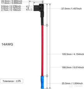 img 3 attached to 🔌 [UL Wire] Chanzon 5pcs 14awg Add-a-circuit Micro2 Fuse Holder Fuse Tap Adapter 30A Auto Car Motorcycle