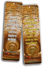img 1 attached to 60-Pack Creanoso Bookmarks For Avid Readers - Inspiring Literary Quotes Design - Ideal Gift For Book Lovers, Men, Women, And Adults - Premium Quality Bookmarkers For Enhanced Reading Experience