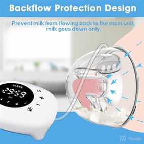 img 1 attached to 🤱 Wearable Electric Hands-Free Breast Pump - Wireless Portable Double Breastpump with LED, Memory Mode, and Strong Suction - Ideal for Breastfeeding