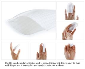 img 3 attached to Мягкие очищающие подушечки для лица и пальцев SANLI из чистого хлопка, 240 штук, удобные 4 упаковки для эффективного очищения
