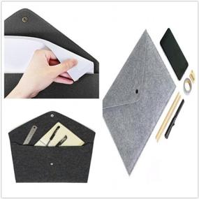img 1 attached to OAIMYY Оранжевая папка-конверт из ткани с чехлом для планшета и кошельком: идеально подходит для бумаги формата A4 и набора для iPad