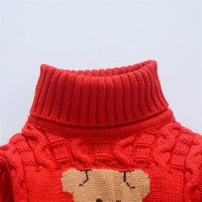 img 1 attached to 🎄 VIFUUR Turtleneck Sweater: Stylish Christmas Clothing for Girls and Boys