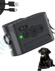 img 4 attached to 🐶 2-in-1 Anti Barking Device: Ultrasonic Stop Dog Barking Tool with Manual Dog Trainer - 3 Levels Bark Control, Rechargeable Dog Training Anti Bark Box - Suitable for Puppy, Small, Medium, Large Dogs