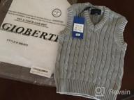 img 1 joint à Gioberti V Neck Cable Sweater Black révision par Nick Childs