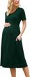 stylish and practical: xpenyo women's short sleeve maternity dress with pockets logo