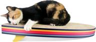 🐱 funtay surfboard cat scratcher skateboard - blue: best cat scratching board for playful feline fun! logo