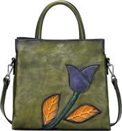 👜 cherish kiss women's handbags & wallets k7 green: enhancing style and functionality with totes logo