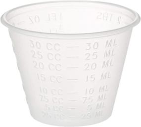 img 4 attached to Convenient 1 oz. Plastic Disposable Medicine Measuring Cup - 250 Count