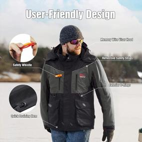 img 1 attached to Ice Fishing Jacket By Piscifun: Waterproof, Insulated And Floating For Cold Weather Fishing Conditions