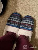 img 1 attached to Cozy Up With Style: RockDove Women'S Nordic Sweater Knit Slipper review by Andrea Gregoire