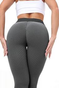 img 3 attached to Women'S High Waisted Yoga Pants: Tummy Control, Full-Length For Running & Workouts | Choichic Leggings