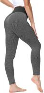 женские штаны для йоги с высокой талией: полноразмерные, с контролем живота, для бега и тренировок | поножи чоич логотип