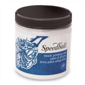 img 1 attached to Speedball Water Soluble Block Printing Ink, White, 1 Pound - 380819