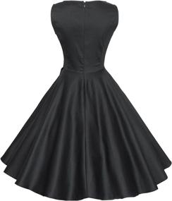 img 3 attached to 👗 Vintage Cocktail Rockabilly Dresses for Women by Maggie Tang - Retro Clothing