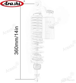 img 3 attached to Arashi Suspension Universal Motorcycle Accessories