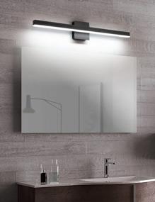 img 1 attached to Modern LED Bathroom Vanity Light Fixture In Matte Black Aluminum With 31.5-Inch Bar Design Over Mirror - 20W 6000K Wall Sconce Lighting By Joossnwell