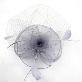 img 2 attached to 🌺 Fascinator Organza Flower Derby Headwear for Women's Special Occasion Accessories at Special Occasion Accessories