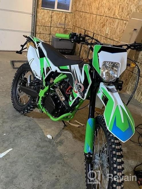 img 1 attached to Black X-PRO Titan DLX 250Cc Gas Dirt Bike With Zongshen Engine, Large 21"/18" Wheels - Perfect For Adults And Pit Biking review by Tyshawn Adams