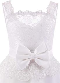img 1 attached to Beautiful Abaowedding Ball Gown Lace Up Flower First Communion Girl Dresses