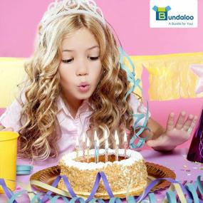 img 2 attached to Набор из 24 свечей Bundaloo Magic Relighting Birthday — розыгрыш, трюк и украшение для вечеринки в розовом, белом, синем и желтом цветах!