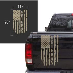 img 3 attached to Veteran Distressed American Tailgate Compatible