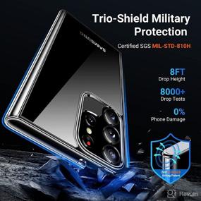 img 2 attached to 📱 TORRAS Clear Samsung Galaxy S22 Ultra Case [8X Armor-Level Shockproof] [Anti-Yellow] - Ultimate Protection for Samsung S22 Ultra 5G