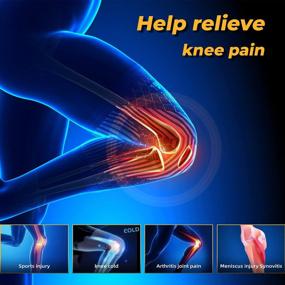 img 1 attached to Медные распорки для коленного сустава от боли в коленях для мужчин и женщин с боковыми стабилизаторами - медная компрессионная шина для колена от боли в колене, артритной боли и поддержки - бандаж для колена при беге - [одиночный]
