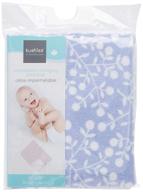 kushies baby terry cloth deluxe change pad in lilac berries logo
