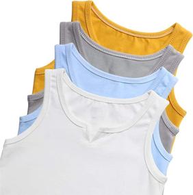 img 1 attached to 👕 Toddler Undershirts for Boys - Breathable Clothing by GLEAMING GRAIN in Tops, Tees & Shirts