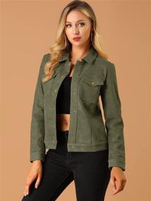 img 3 attached to Allegra Womens Pockets Vintage Trucker Women's Clothing via Coats, Jackets & Vests